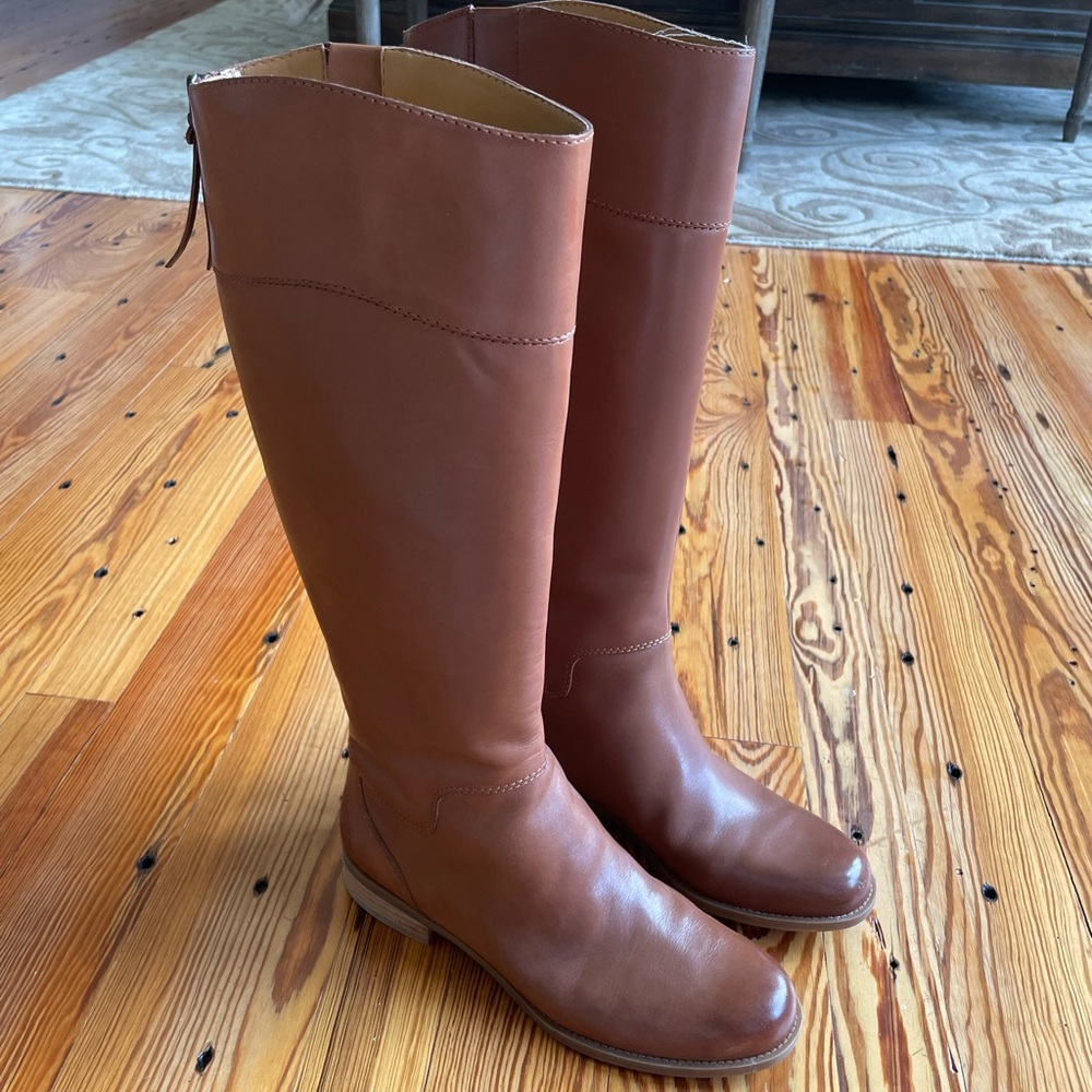 Nine West leather riding boots